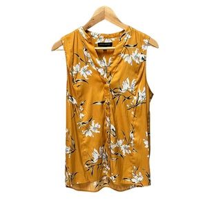BANANA REPUBLIC sleeveless blouse, yellow, size small